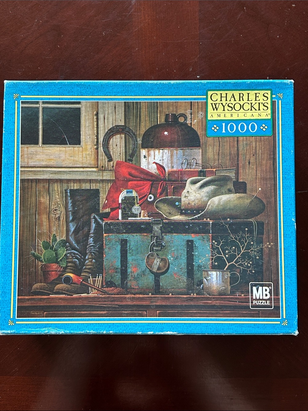 NIB Charles Wysocki’s Americana 1,000 Piece Puzzle Traveling Cowboy